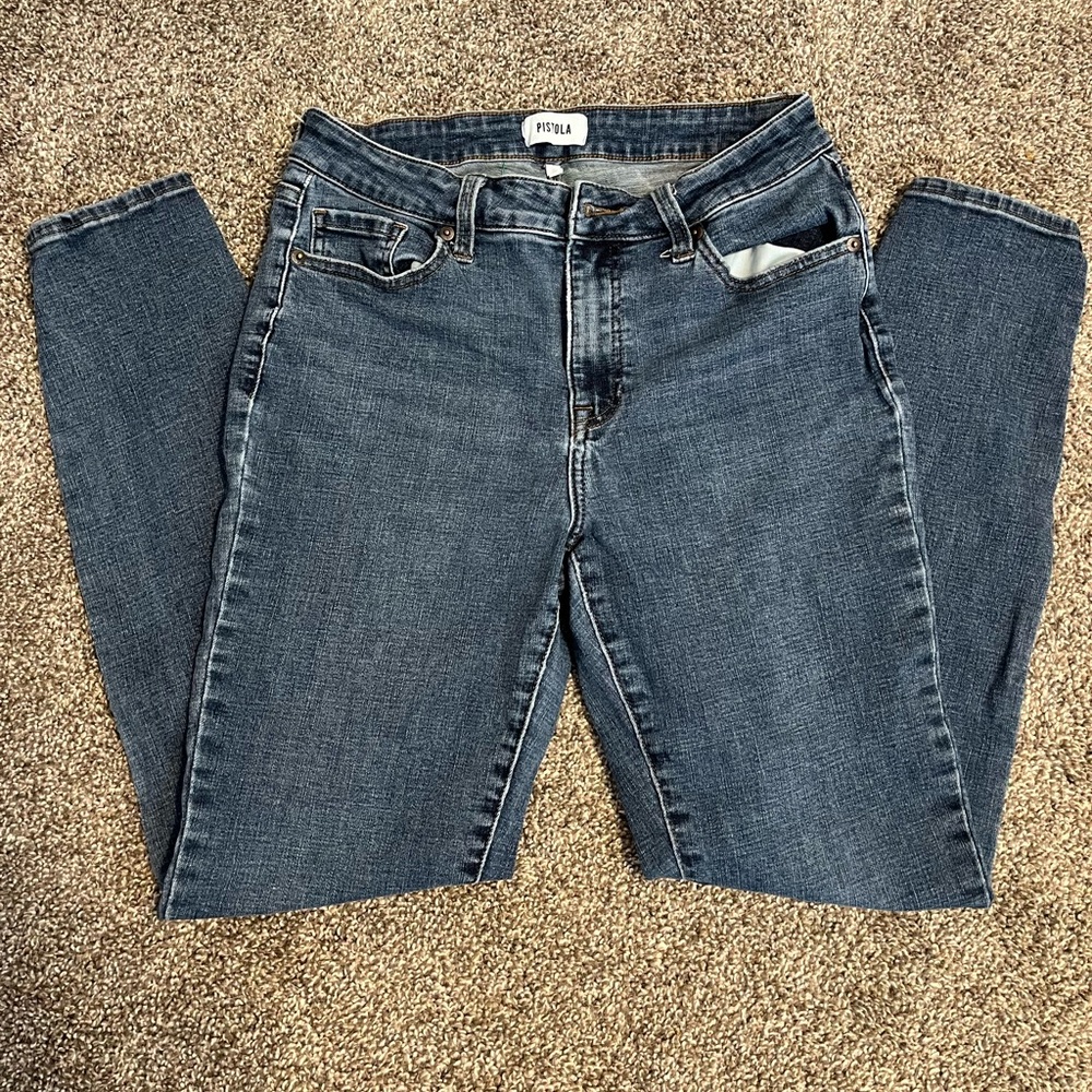 Pistola Jeans Aline Ankle Skinny Blue Jeans Dark Wash Women’s Size 29 / Size 8